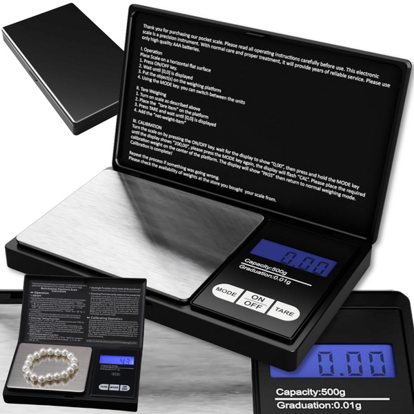 500g/0.01g EELKONDLIKUD ELEKTRONILISED KAALUD