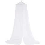 Large mosquito net canopy over bed insect net