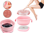 Silicone folding wax heater for body waxing