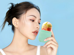 Rouleau de glace silicone masseur facial apaisant lissant