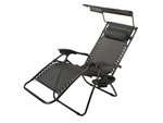 Silla de playa plegable gravedad cero 2en1 con capota