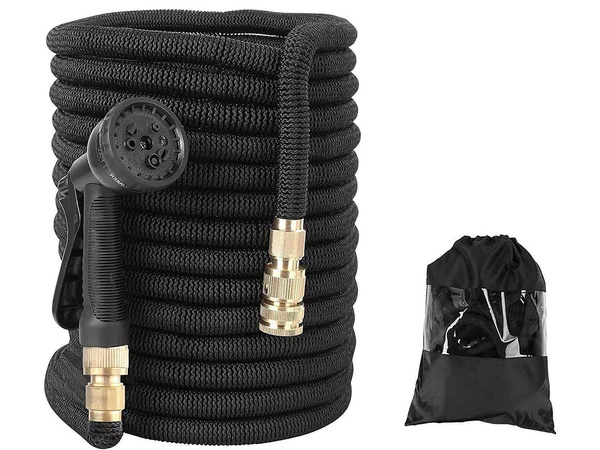 Dārza šļūtene 45 m stieptie savienojumi gun hook