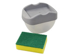 Dishwashing liquid dispenser sponge container
