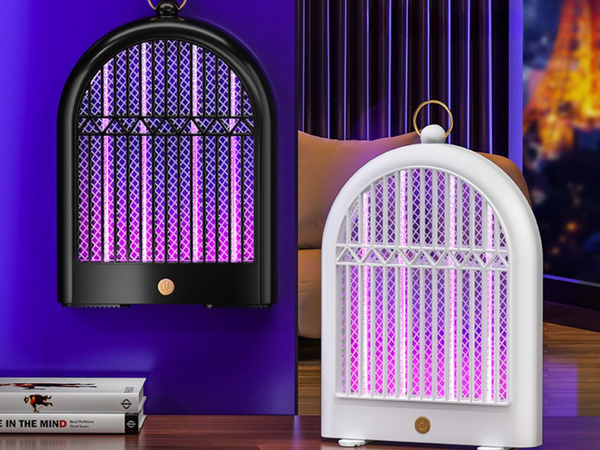 Lámpara eléctrica led insecticida uv para mosquitos moscas colgante 2 modos usb