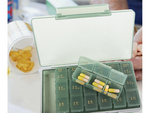 Boîte de médicaments boîte de comprimés heure de la journée cassette de médicaments hebdomadaire