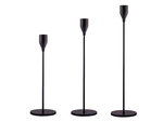 Portavelas glamour metal juego de mesa decorativo 3 pcs