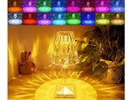 Namizna svetilka vodila kristal rgb usb daljinski upravljalnik