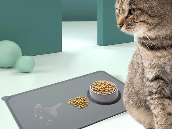 Impermeabil silicon anti-alunecare câine-cat castron mat