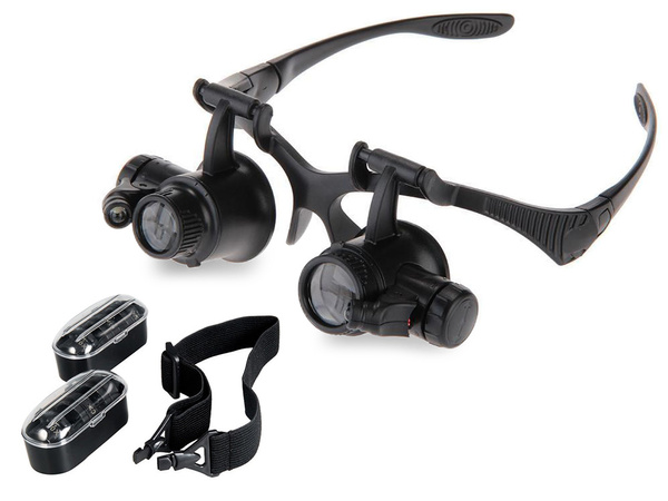 Reloj gafas lupa profe. Banda led 25x