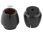 Krēslu kāju vāciņi filcs 12-16mm melns 16gab