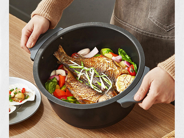 Frituurpann ilma rasvata frituurpann air fryer suur pagaritamiseks 1200w 5l