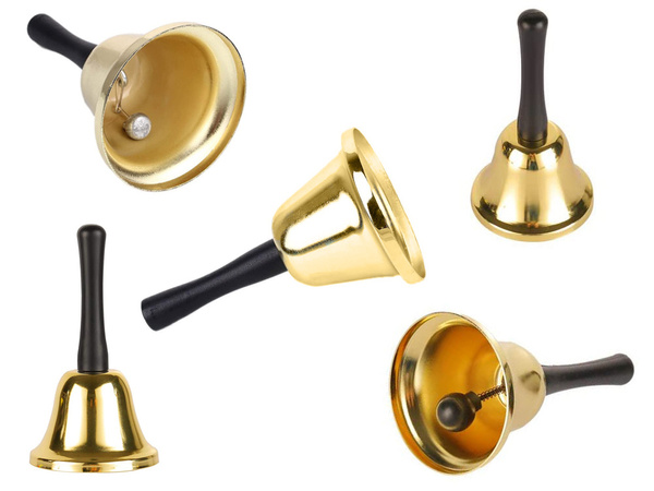 Šventasis varpas metalinis aukso apdaila