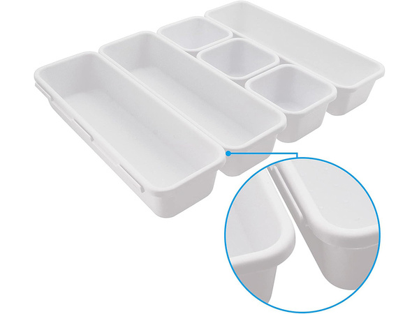 Köögi korraldaja söögiriistade sahtlile kokkuklapitav xxl modulaarne konteiner