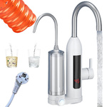 Instantaneous water heater 3000w with filter tap lcd kitchen faucet