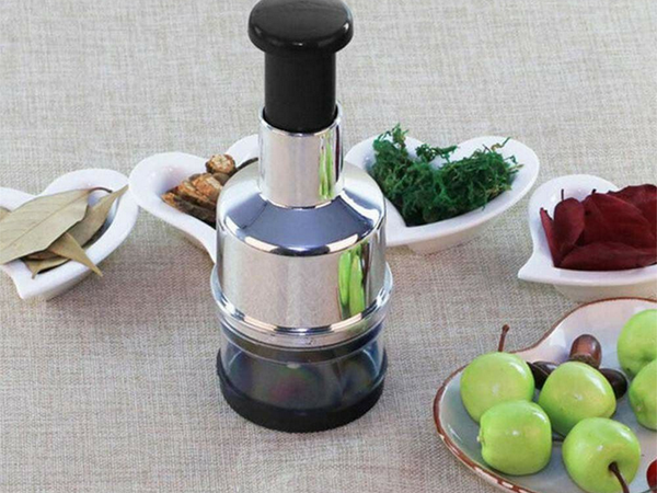 Picadora de verduras y frutas para ajo picadora de mano trituradora contenedor