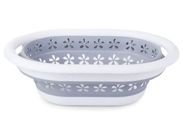 Laundry basket folding silicone bowl