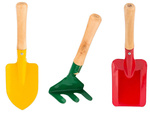 Gardening tool set rake shovel 3in1