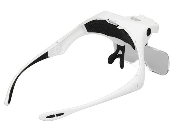 Linterna frontal lupa con 4 leds linterna frontal de precisión 3.5 profesional