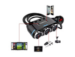 Cigarette lighter socket distributor 2x usb charger