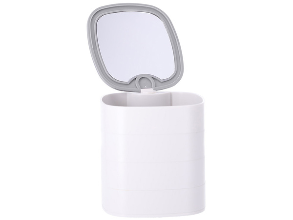 Kozmetický organizér na šperky so zrkadlom 4 úrovne