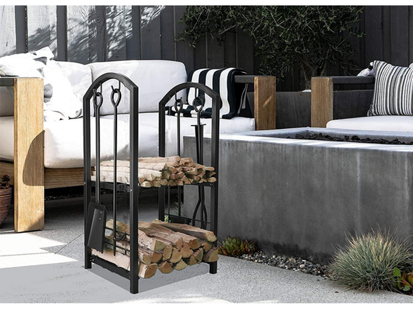 Stojan na palivové drevo príslušenstvo na palivové drevo príslušenstvo pokerový zametač