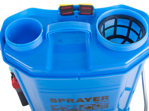 PULVÉRISATEUR À PRESSION À DOS AVEC BATTERIE, LONGUE LANCE DE JARDIN 16L