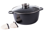 Pot with aromatizer for spices for induction cooking gas large 8l