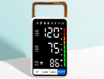 Upper arm blood pressure monitor readable ecan arrhythmia blood pressure monitor