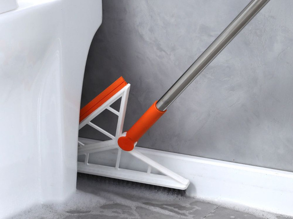 Balai en silicone pour l'eau et autres saletés avec bâton magic long