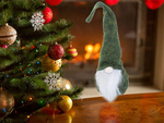 Christmas gnome christmas gnome under christmas tree