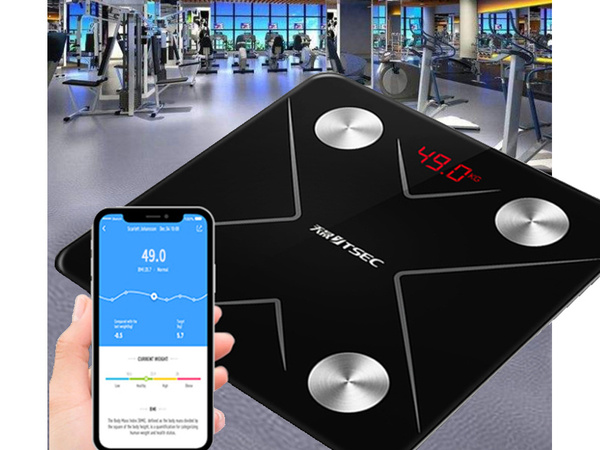 Kúpeľňová analytická váha bluetooth sklo lcd