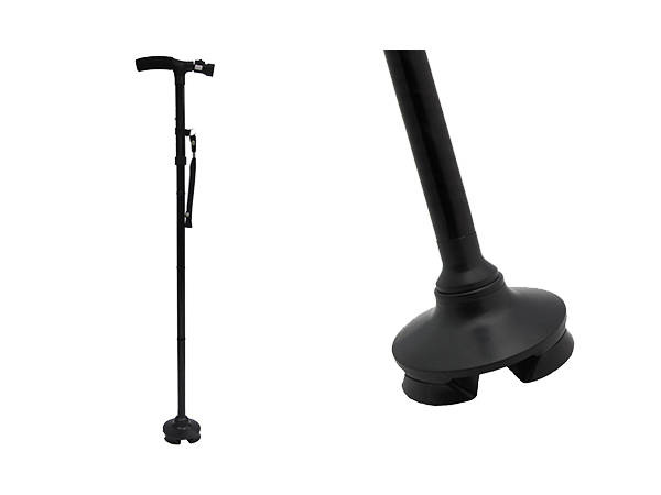 Folding cane with torch 6 led support