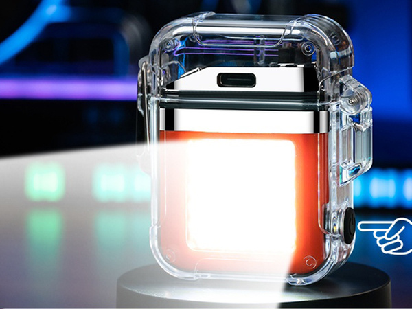 Encendedor de plasma con lampara led usb electrica