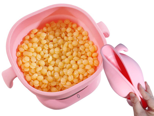 Silicone folding wax heater for body waxing