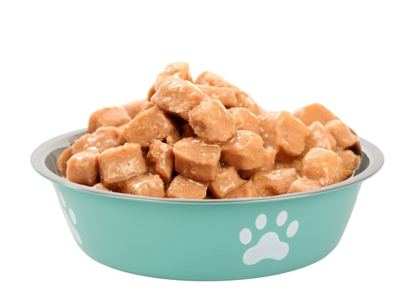 Dog cat food water bowl metal anti-slip pot large 250ml