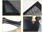 Automašīnas bagāžas nodalījuma tīkls izturīgs ar velcro pie automašīnas sēdekļa izturīga kabata 50x25cm