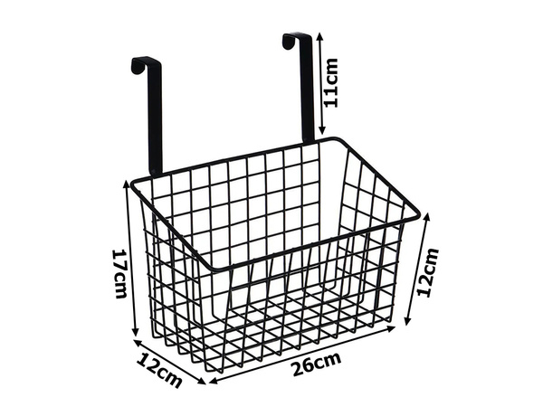 Panier métal organisateur de porte étagère de cuisine suspendue