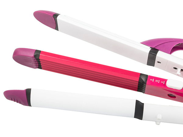 Curling iron straightener crimper 3in1 curls