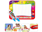 Tapis d'aquarelle grandes lettres chiffres éducation