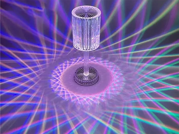 Stolová lampa led crystal rgb diaľkové ovládanie usb