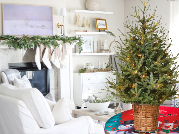 SAPIN DE NOËL MAT COUVERTURE DE NOËL EMBALLAGE CADEAU ROND