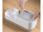 Dozator pentru lichid de spălat vase pentru chiuvetă de bucătărie dozator burete
