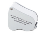 Jeweller's loupe folding 2 led 30x 60x