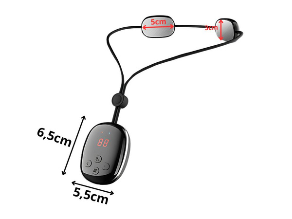 Electrostimulator gât masager usb 15 putere 4 moduri de încălzire gât masaj ems