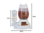 Câine alimente și apă dispenser pisică automată bol dispenser container 2in1