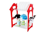 Three-storey dish drying rack drainer
