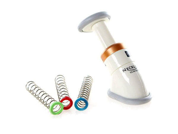 Masážny prístroj na zoštíhlenie dekoltu a brady