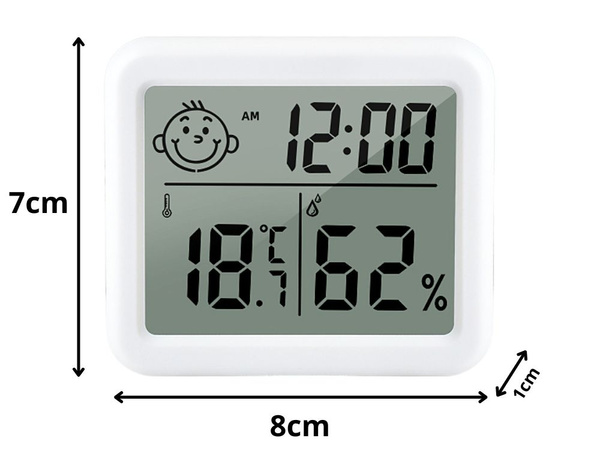 Thermometer hygrometer clock electronic calendar internal wireless