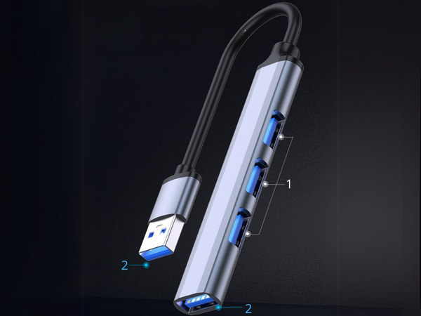 Séparateur usb 3.0 5gb/s hub adapter station 4x usb 3.0 ports