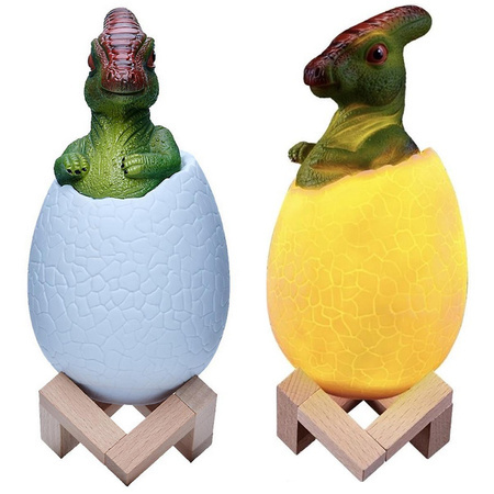 Veilleuse dinosaure oeuf de dino rgb led oeuf lumière pour enfants